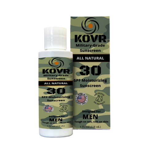 Kovr GREEN is an all-natural mineral sunscreen lotion that's Earth friendly, coral reef safe, biodegradable, cruelty free, and made in the USA. 